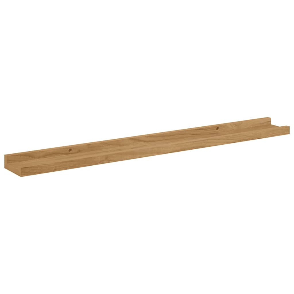 vidaXL Wandregal mit Regal 2 pcs Braun 80 x 9 x 3 cm Holzwerkstoff