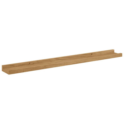 vidaXL Wandregal mit Regal 2 pcs Braun 80 x 9 x 3 cm Holzwerkstoff