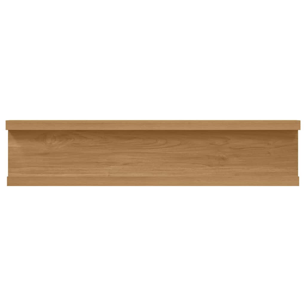 vidaXL Wandregal mit Regal 4 pcs Braun 40 x 9 x 3 cm Holzwerkstoff