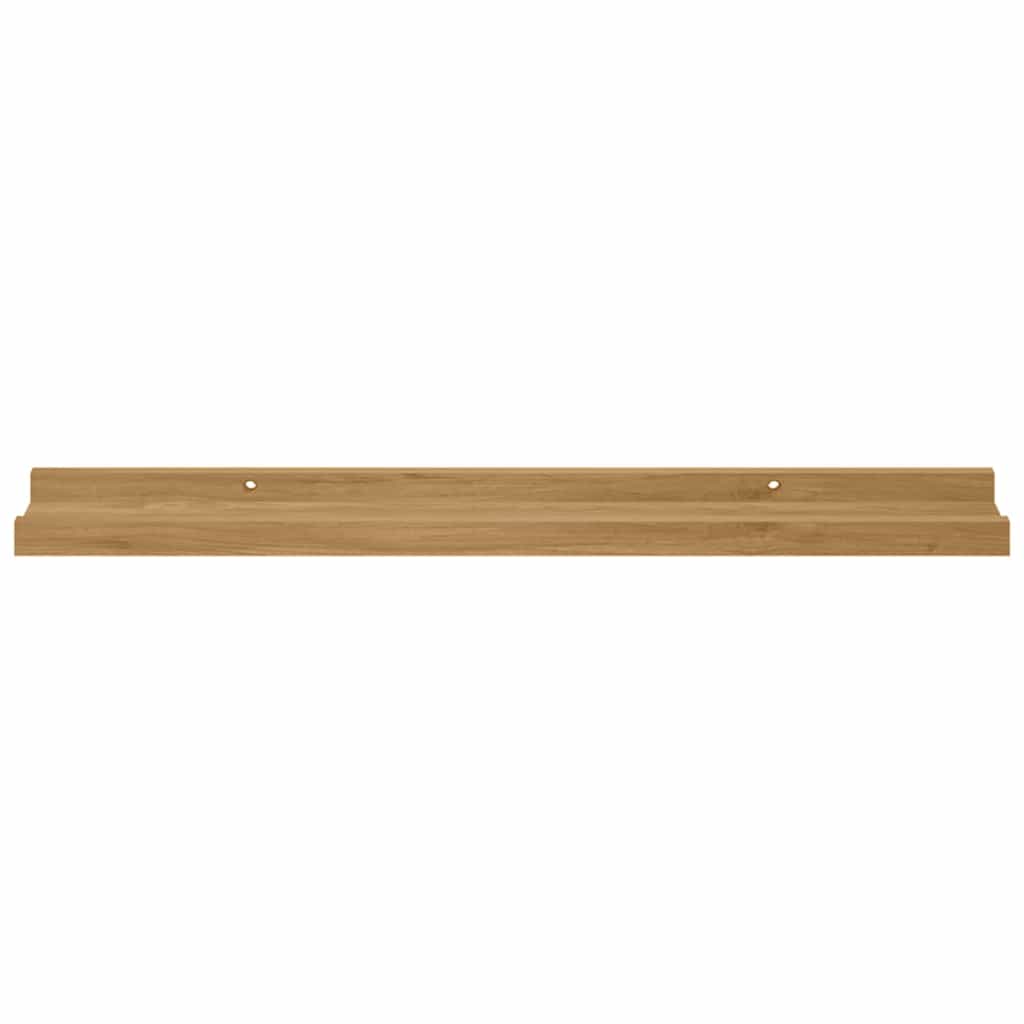 vidaXL Wandregal mit Regal 4 pcs Braun 60 x 9 x 3 cm Holzwerkstoff