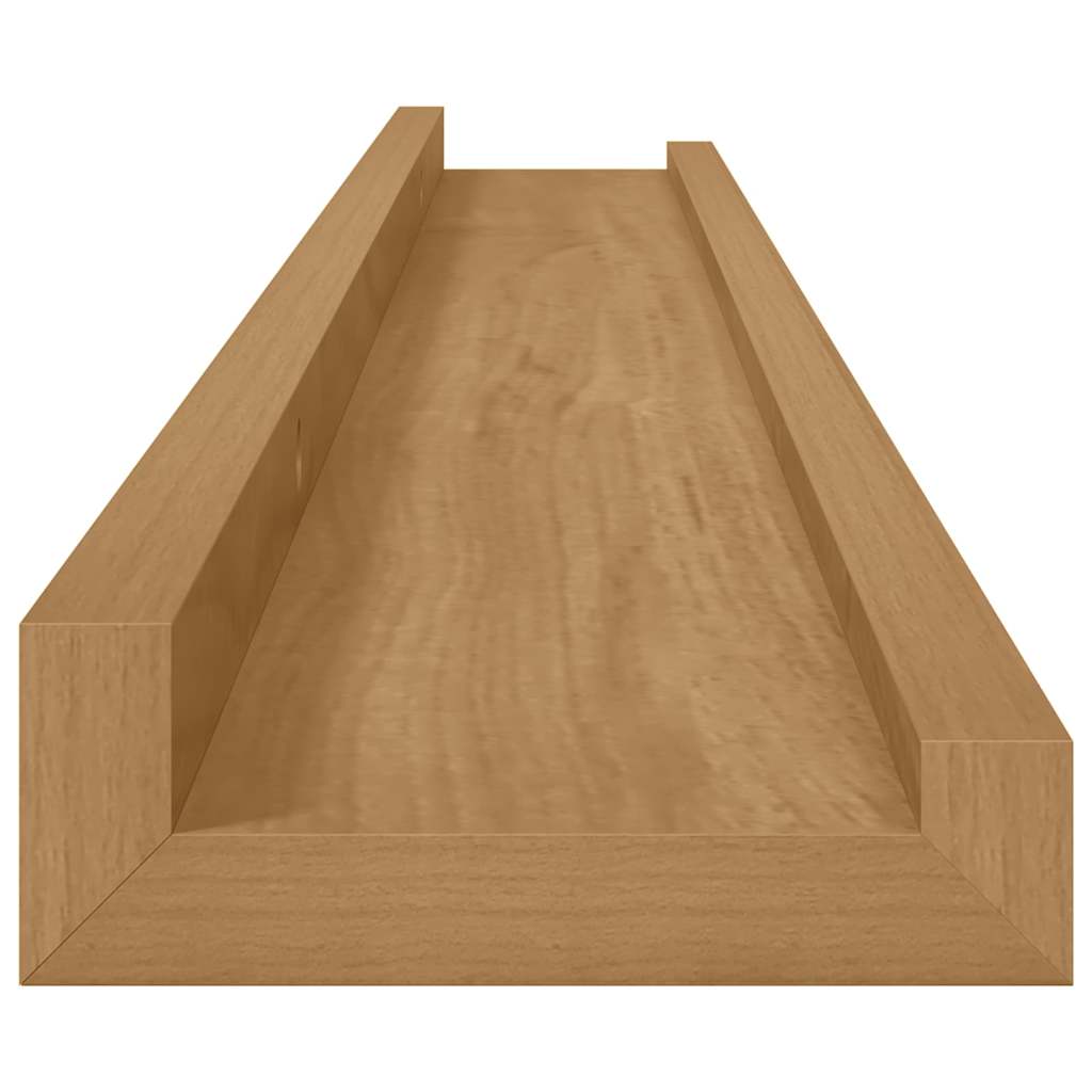 vidaXL Wandregal mit Regal 4 pcs Braun 80 x 9 x 3 cm Holzwerkstoff
