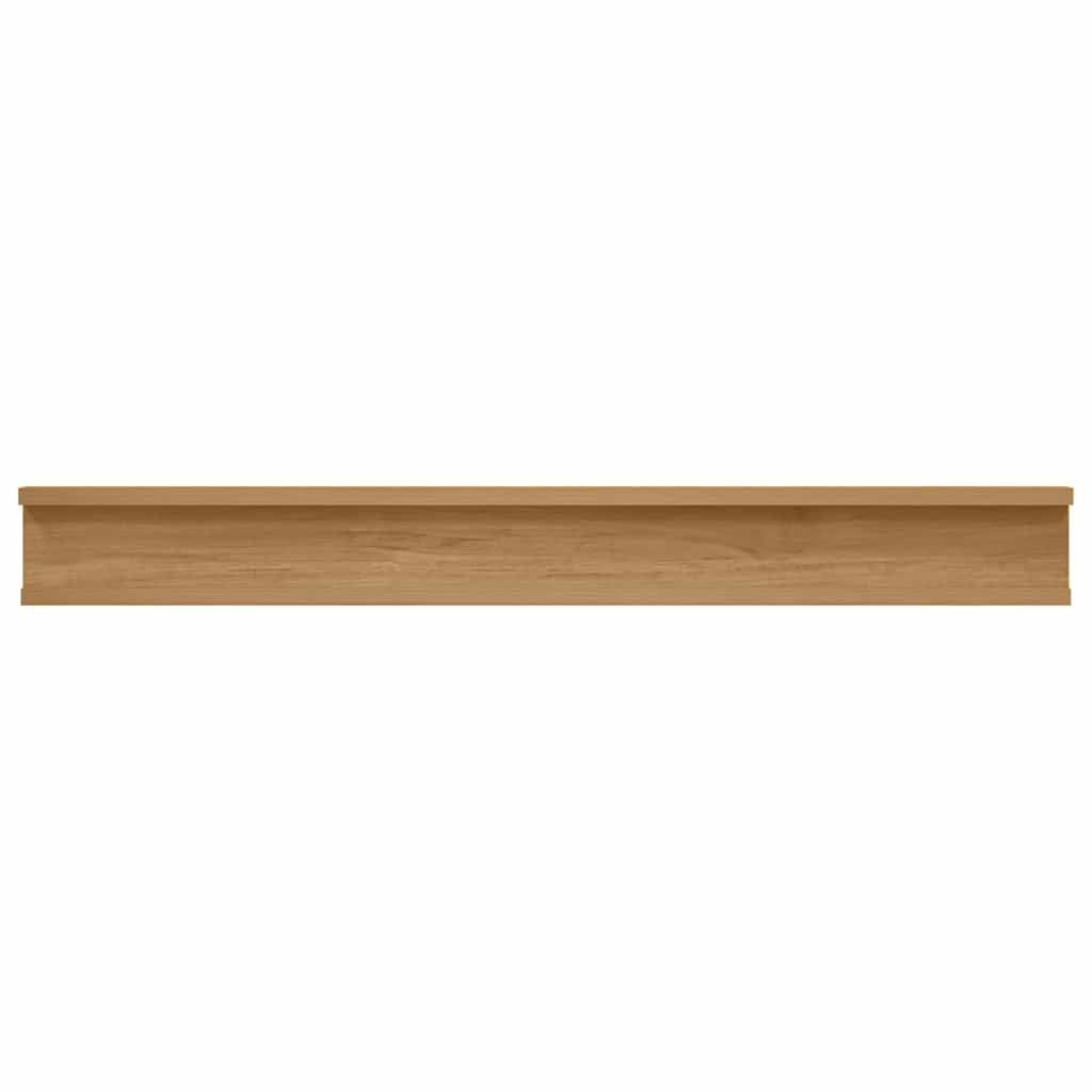 vidaXL Wandregal mit Regal 4 pcs Braun 80 x 9 x 3 cm Holzwerkstoff