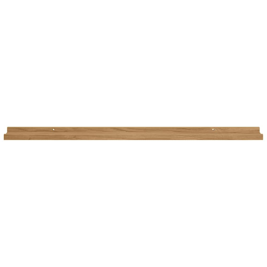 vidaXL Wandregal mit Regal 4 pcs Braun 100 x 9 x 3 cm Holzwerkstoff
