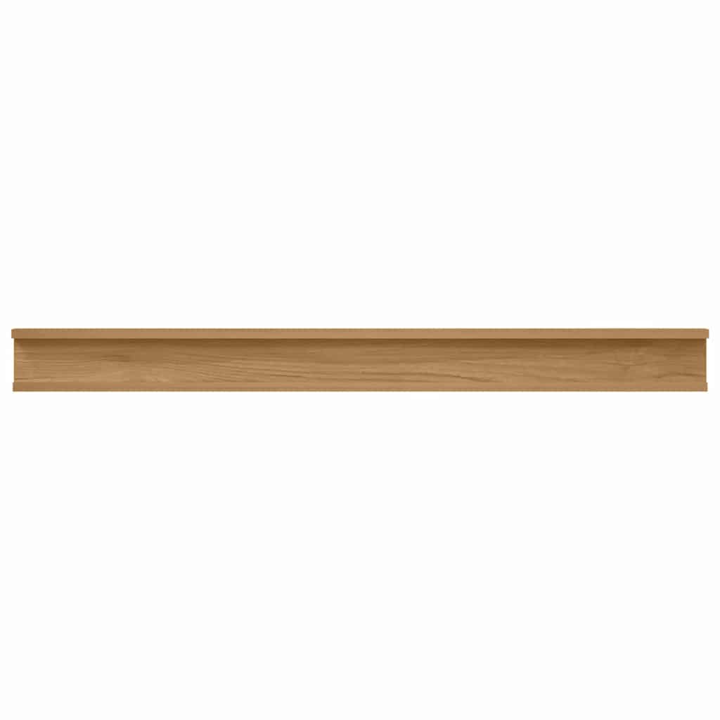 vidaXL Wandregal mit Regal 4 pcs Braun 100 x 9 x 3 cm Holzwerkstoff