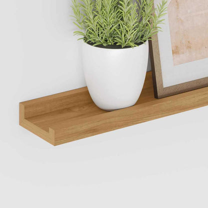 vidaXL Wandregal mit Regal 4 pcs Braun 115 x 9 x 3 cm Holzwerkstoff
