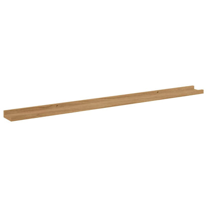 vidaXL Wandregal mit Regal 4 pcs Braun 115 x 9 x 3 cm Holzwerkstoff