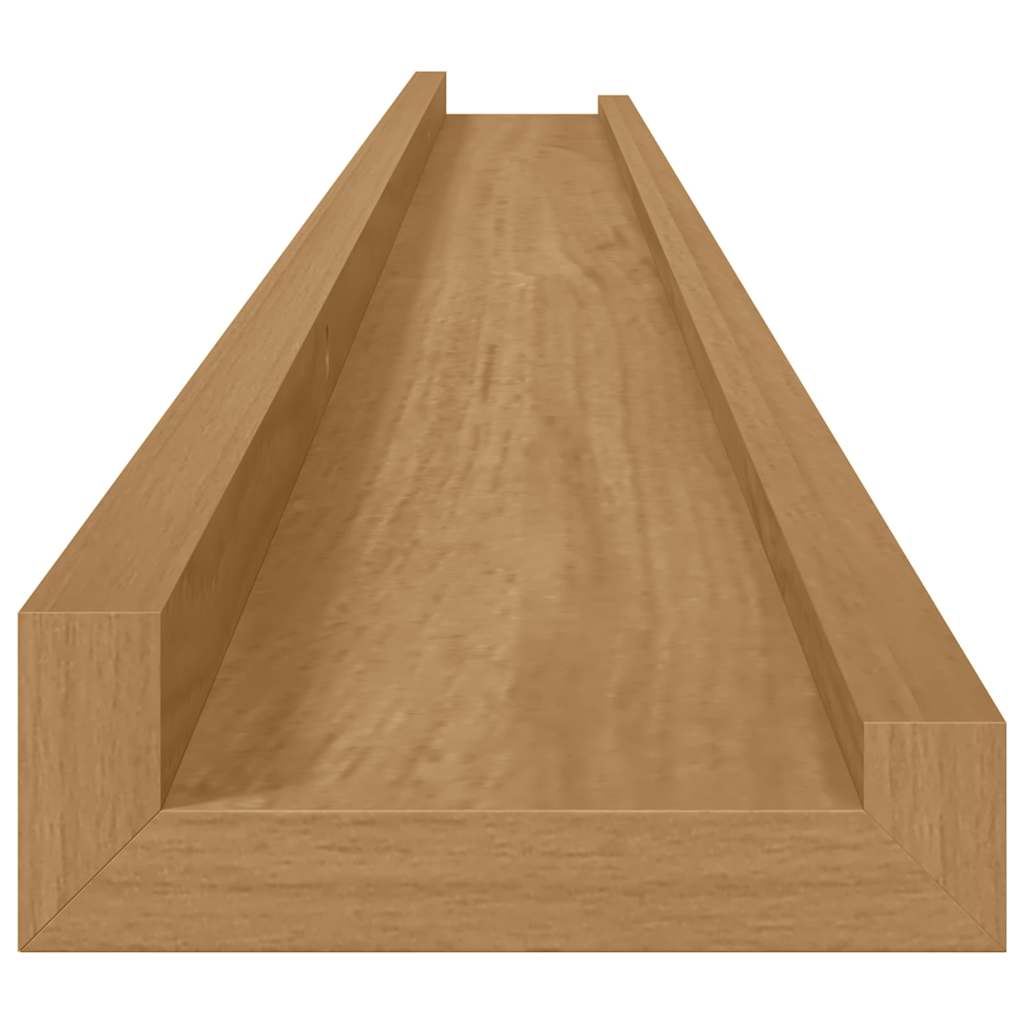 vidaXL Wandregal mit Regal 4 pcs Braun 115 x 9 x 3 cm Holzwerkstoff