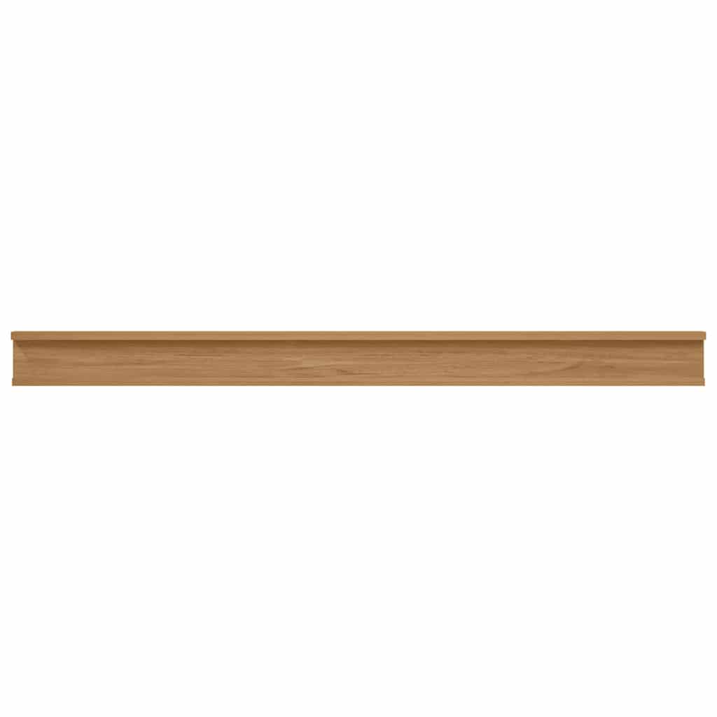vidaXL Wandregal mit Regal 4 pcs Braun 115 x 9 x 3 cm Holzwerkstoff