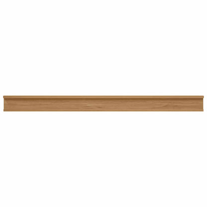 vidaXL Wandregal mit Regal 4 pcs Braun 115 x 9 x 3 cm Holzwerkstoff