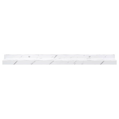 vidaXL Wandregal 2 pcs Weiß Marmor 60 x 9 x 3 cm Holzwerkstoff