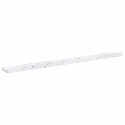 vidaXL Wandregal 2 pcs Weiß Marmor 100 x 9 x 3 cm Holzwerkstoff