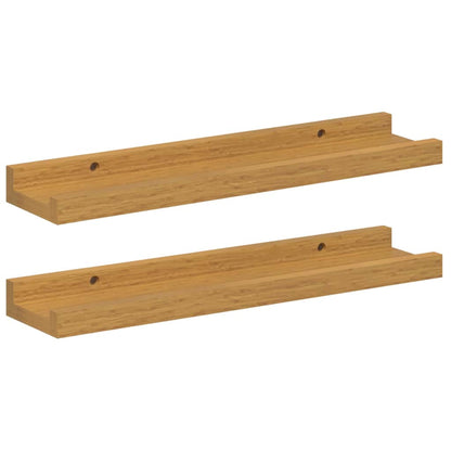 vidaXL Wandregal mit Regal 2 pcs Beige 40 x 9 x 3 cm Holzwerkstoff