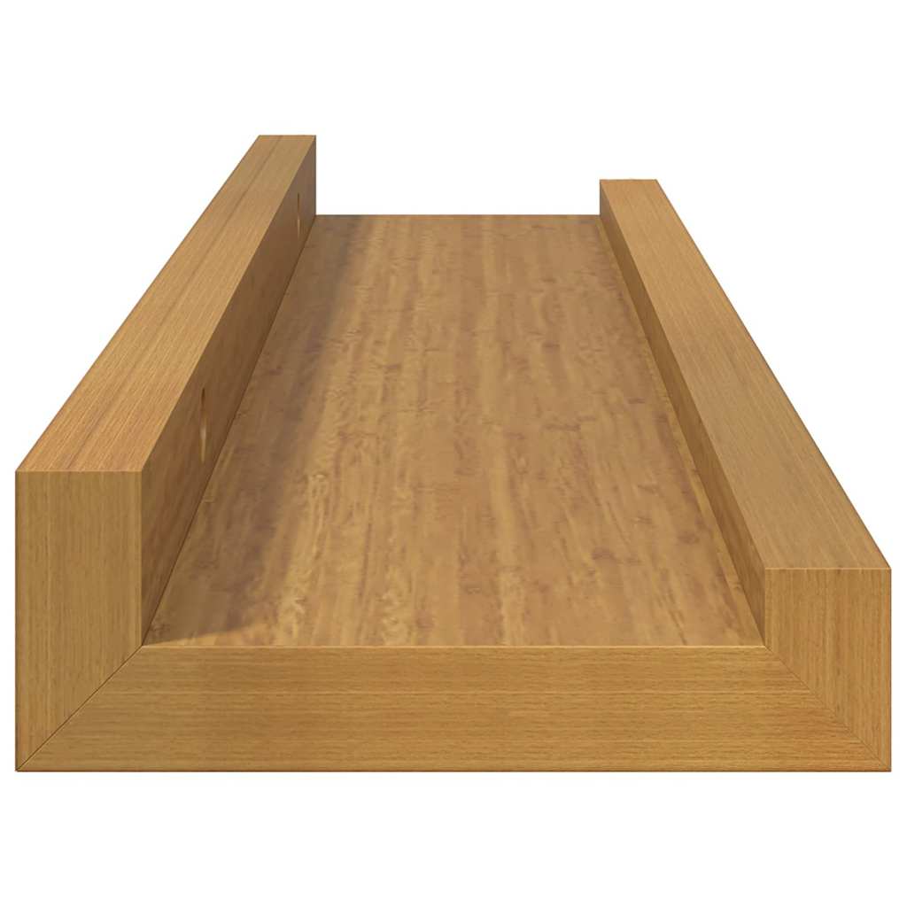 vidaXL Wandregal mit Regal 2 pcs Beige 40 x 9 x 3 cm Holzwerkstoff