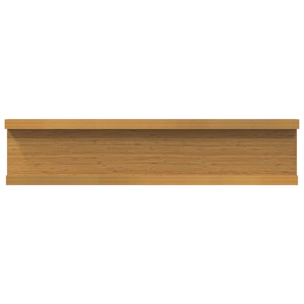 vidaXL Wandregal mit Regal 2 pcs Beige 40 x 9 x 3 cm Holzwerkstoff