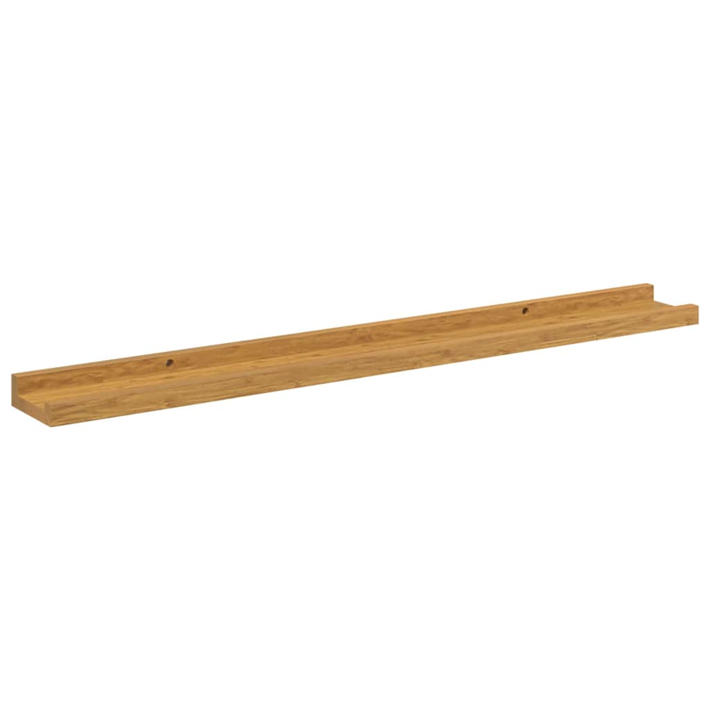 vidaXL Wandregal mit Regal 2 pcs Beige 80 x 9 x 3 cm Holzwerkstoff