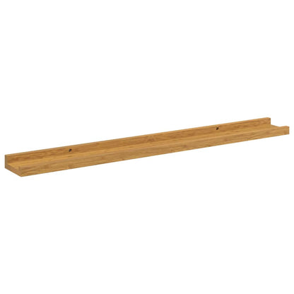 vidaXL Wandregal mit Regal 2 pcs Beige 80 x 9 x 3 cm Holzwerkstoff