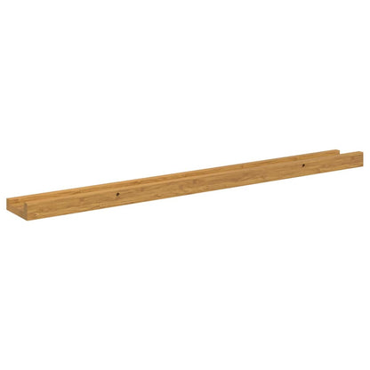 vidaXL Wandregal mit Regal 2 pcs Beige 80 x 9 x 3 cm Holzwerkstoff