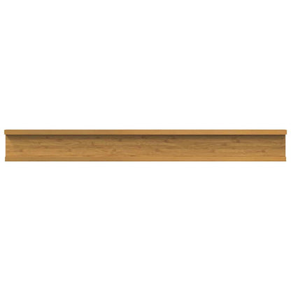 vidaXL Wandregal mit Regal 2 pcs Beige 80 x 9 x 3 cm Holzwerkstoff