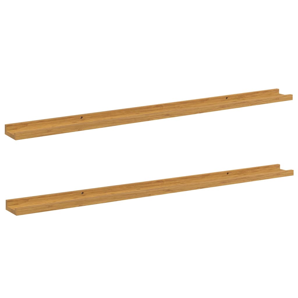vidaXL Wandregal mit Regal 2 pcs Beige 115 x 9 x 3 cm Holzwerkstoff