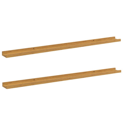 vidaXL Wandregal mit Regal 2 pcs Beige 115 x 9 x 3 cm Holzwerkstoff