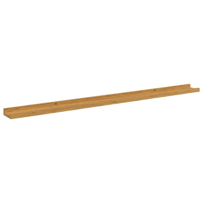 vidaXL Wandregal mit Regal 2 pcs Beige 115 x 9 x 3 cm Holzwerkstoff