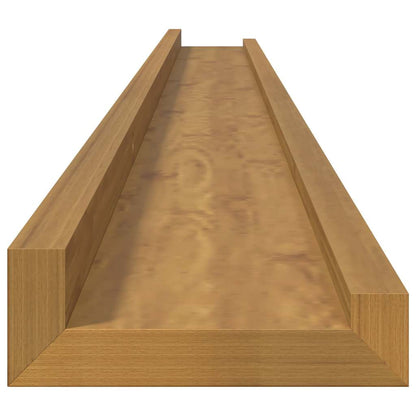 vidaXL Wandregal mit Regal 2 pcs Beige 115 x 9 x 3 cm Holzwerkstoff