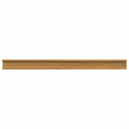 vidaXL Wandregal mit Regal 2 pcs Beige 115 x 9 x 3 cm Holzwerkstoff