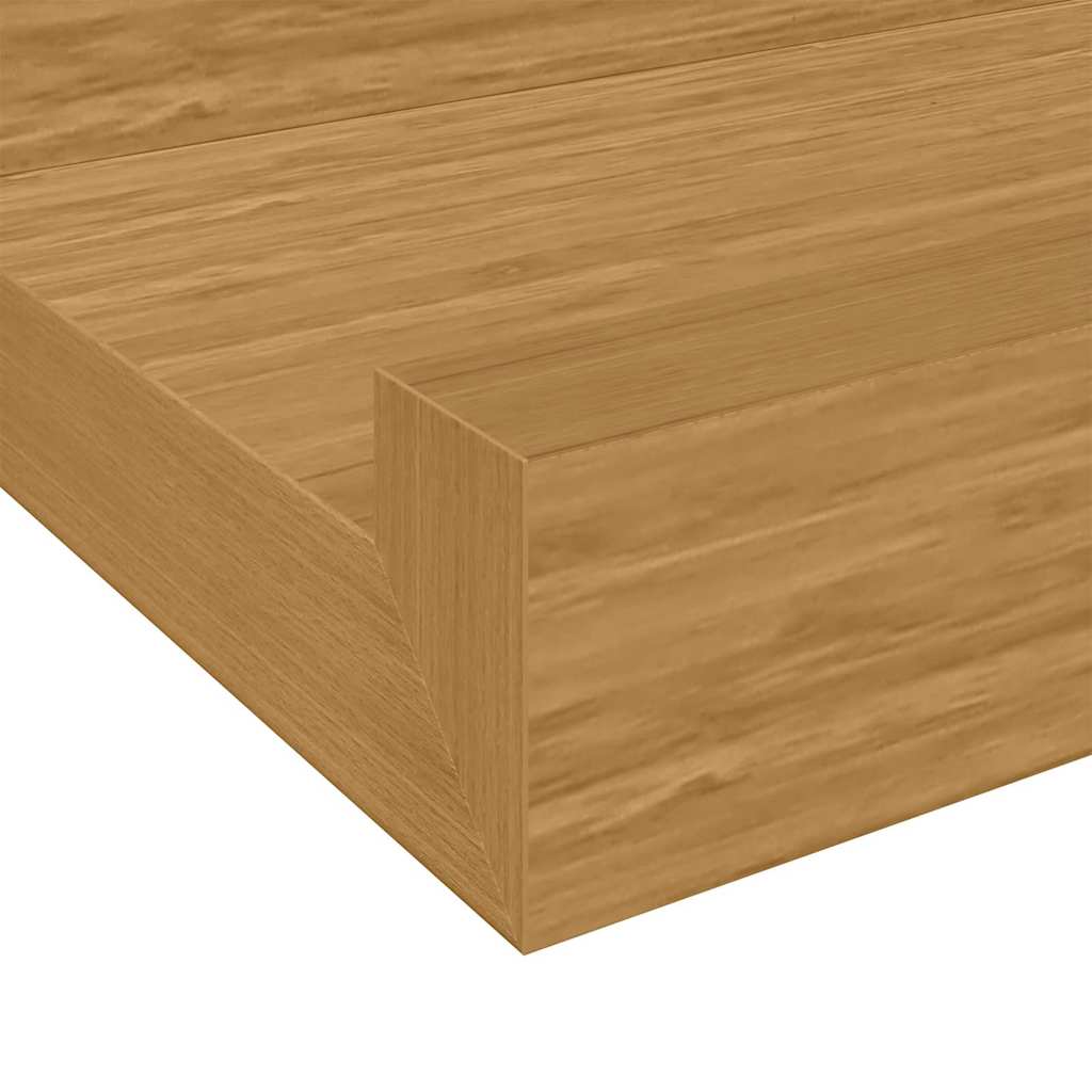 vidaXL Wandregal mit Regal 4 pcs Beige 40 x 9 x 3 cm Holzwerkstoff