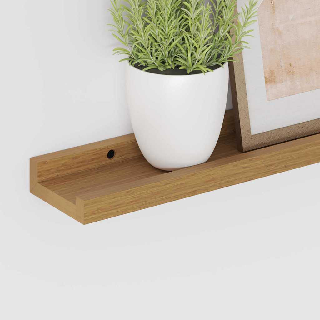 vidaXL Wandregal mit Regal 4 pcs Beige 40 x 9 x 3 cm Holzwerkstoff