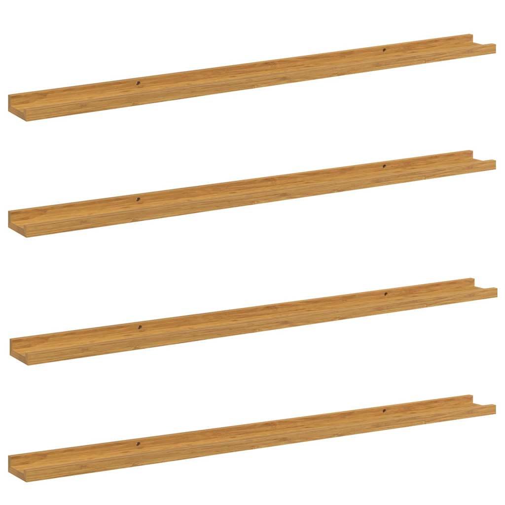 vidaXL Wandregal mit Regal 4 pcs Beige 115 x 9 x 3 cm Holzwerkstoff