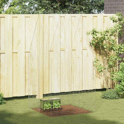 Hasenkäfig Silber 400 x 100 x 210 cm Verzinkter Stahl