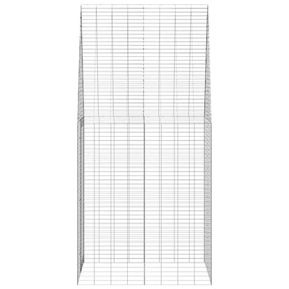 Hasenkäfig Silber 400 x 100 x 210 cm Verzinkter Stahl