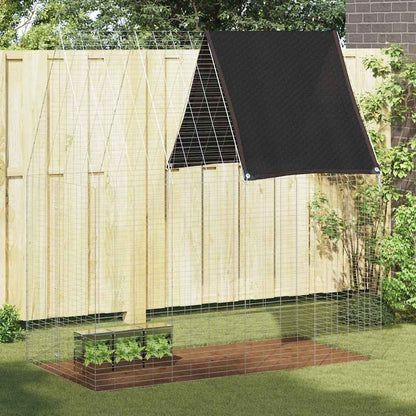 Hasenkäfig Silber 200 x 100 x 210 cm Verzinkter Stahl