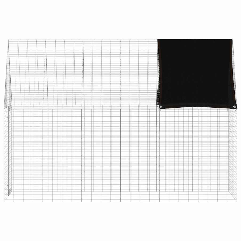 Hasenkäfig Silber 300 x 100 x 210 cm Verzinkter Stahl