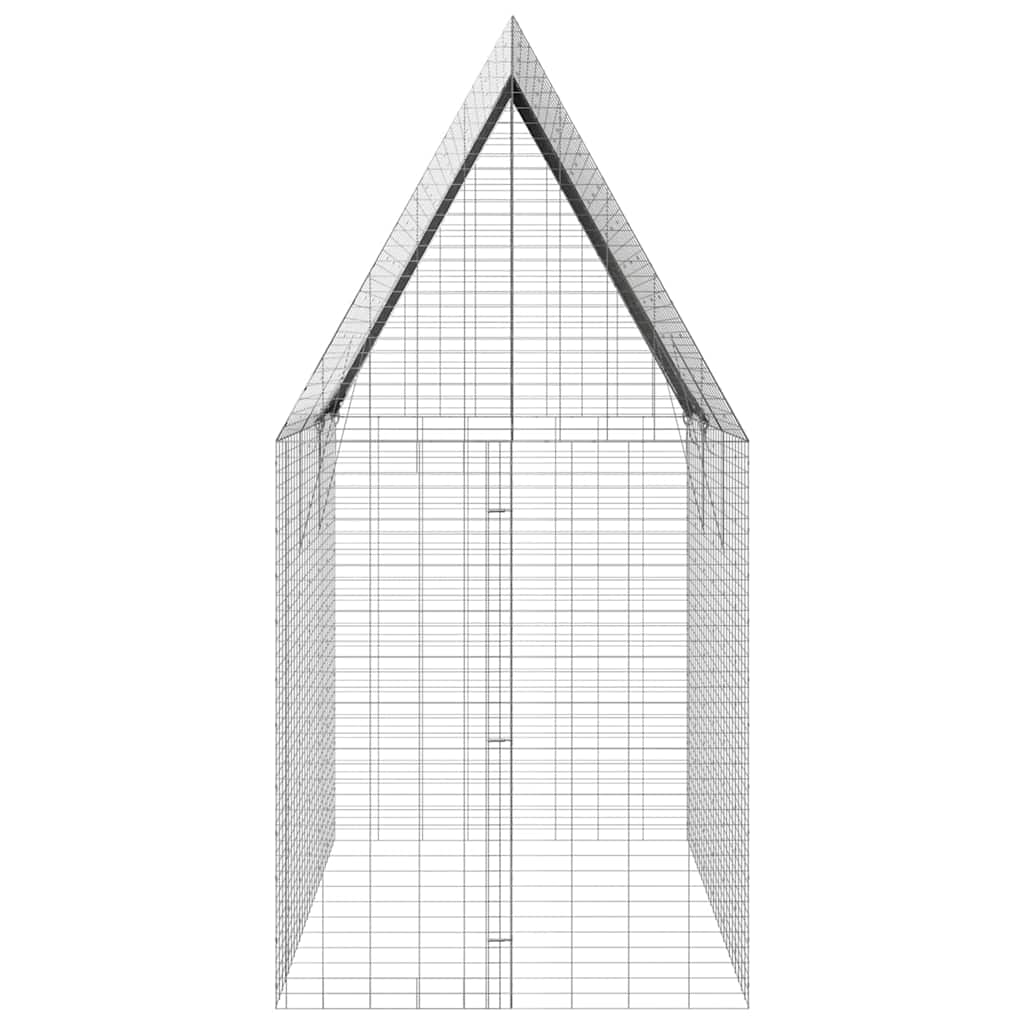 Hasenkäfig Silber 300 x 100 x 210 cm Verzinkter Stahl
