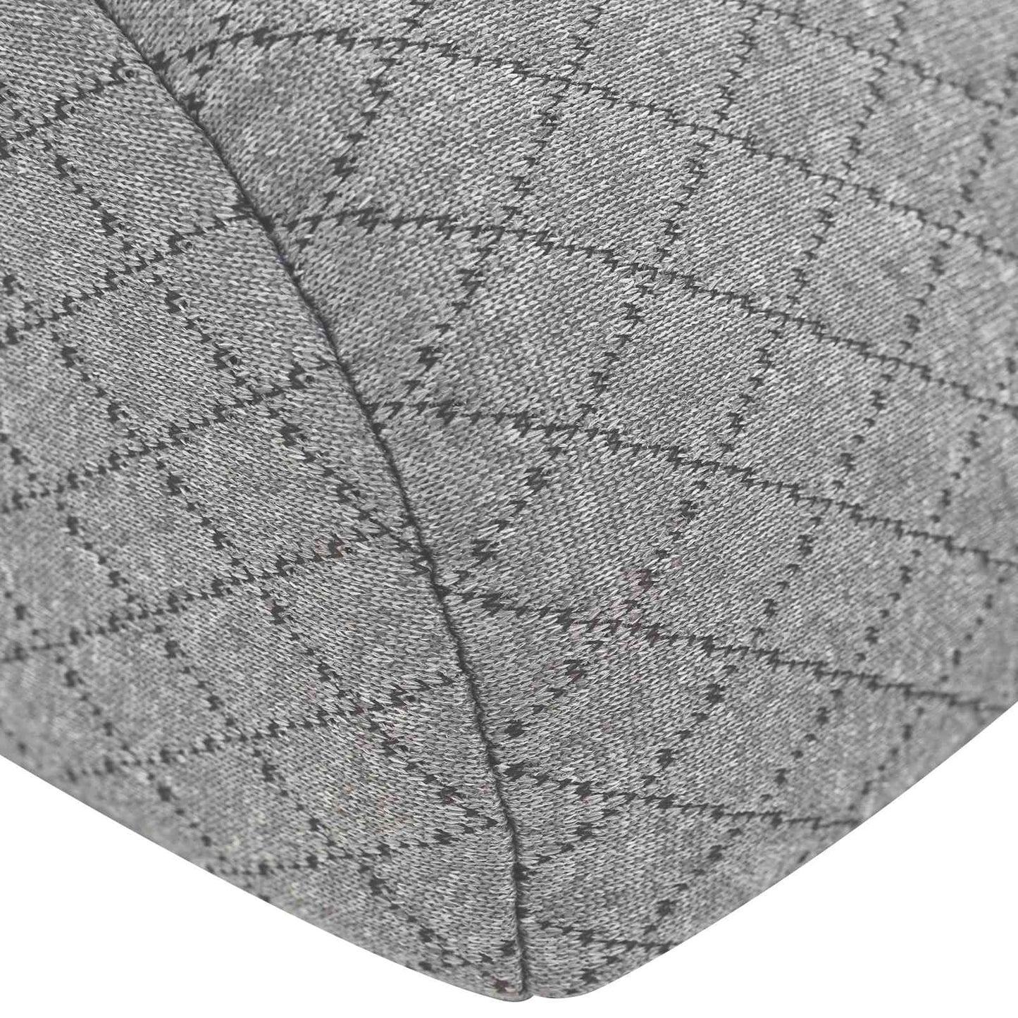 Beinkissen Geometrisch Grau 52 x 20 x 11 cm Viscoschaum
