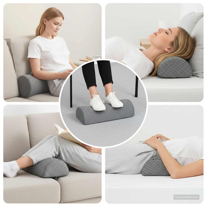 Beinkissen Geometrisch Grau 52 x 20 x 11 cm Viscoschaum