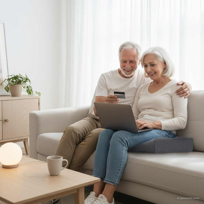 Sitzkissen Grau 40 x 40 x 10 cm PU-Schaum