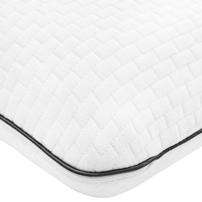 Schlafkissen Uni Weiß 70 x 35 x 10 cm Gelschaum