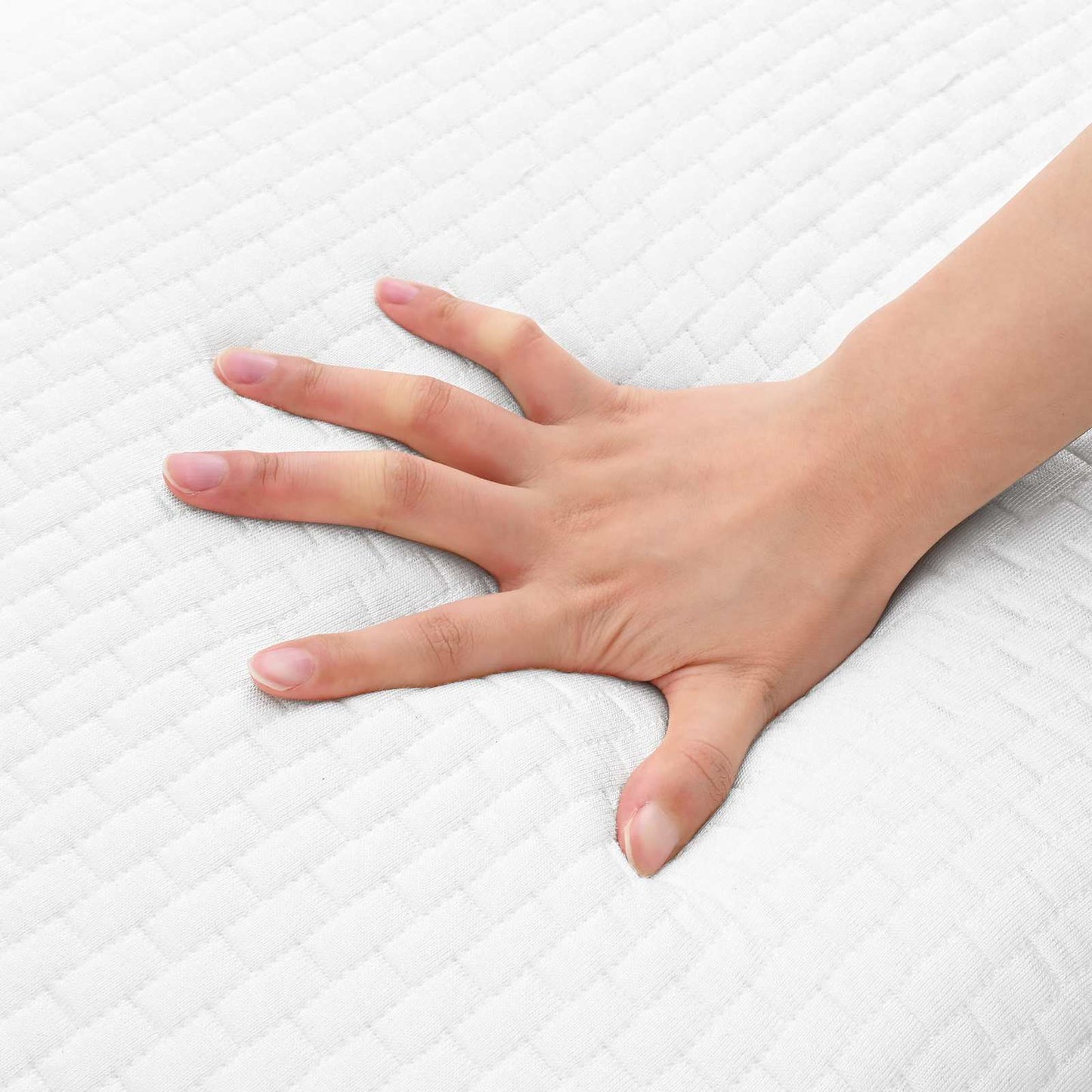 Schlafkissen Uni Weiß 70 x 35 x 10 cm Gelschaum