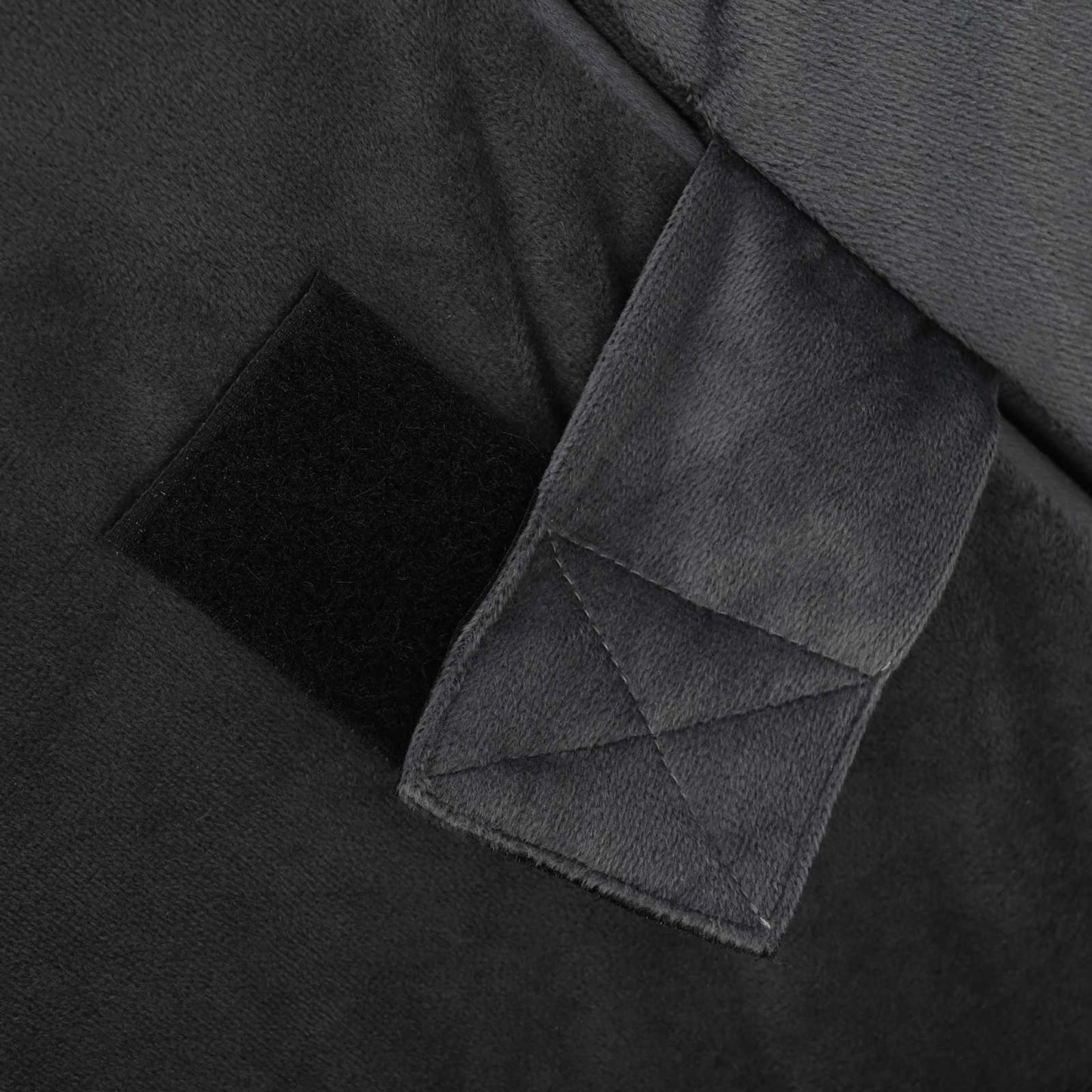 Keil Kopfkissen Grau 55 x 55 x 26 cm Viscoschaum