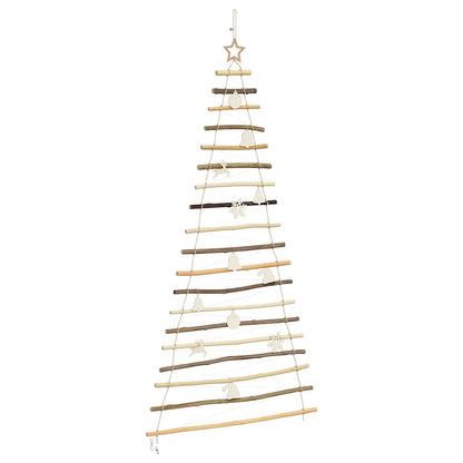 vidaXL Weihnachtsbaum mit 100 LEDs Natur 180 cm Massives Eschenholz