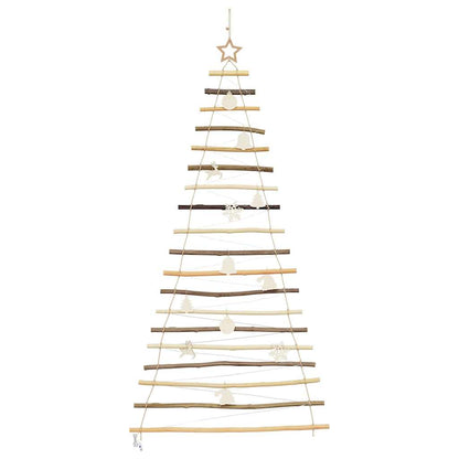 vidaXL Weihnachtsbaum mit 100 LEDs Natur 180 cm Massives Eschenholz
