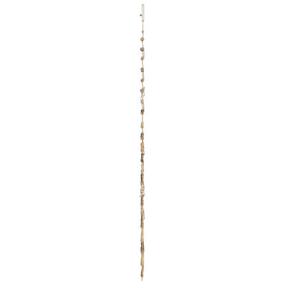 vidaXL Weihnachtsbaum mit 130 LEDs Natur 210 cm Massives Eschenholz