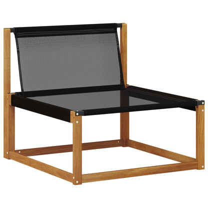 2 Stück Outdoor Mittelsofa Massivholz Akazie Natur