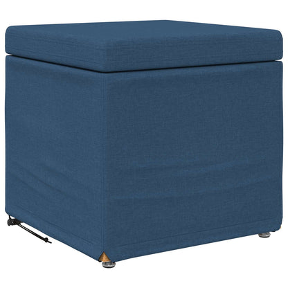 Hocker Blau 41 x 41 x 40 cm Stoff und Pressholz