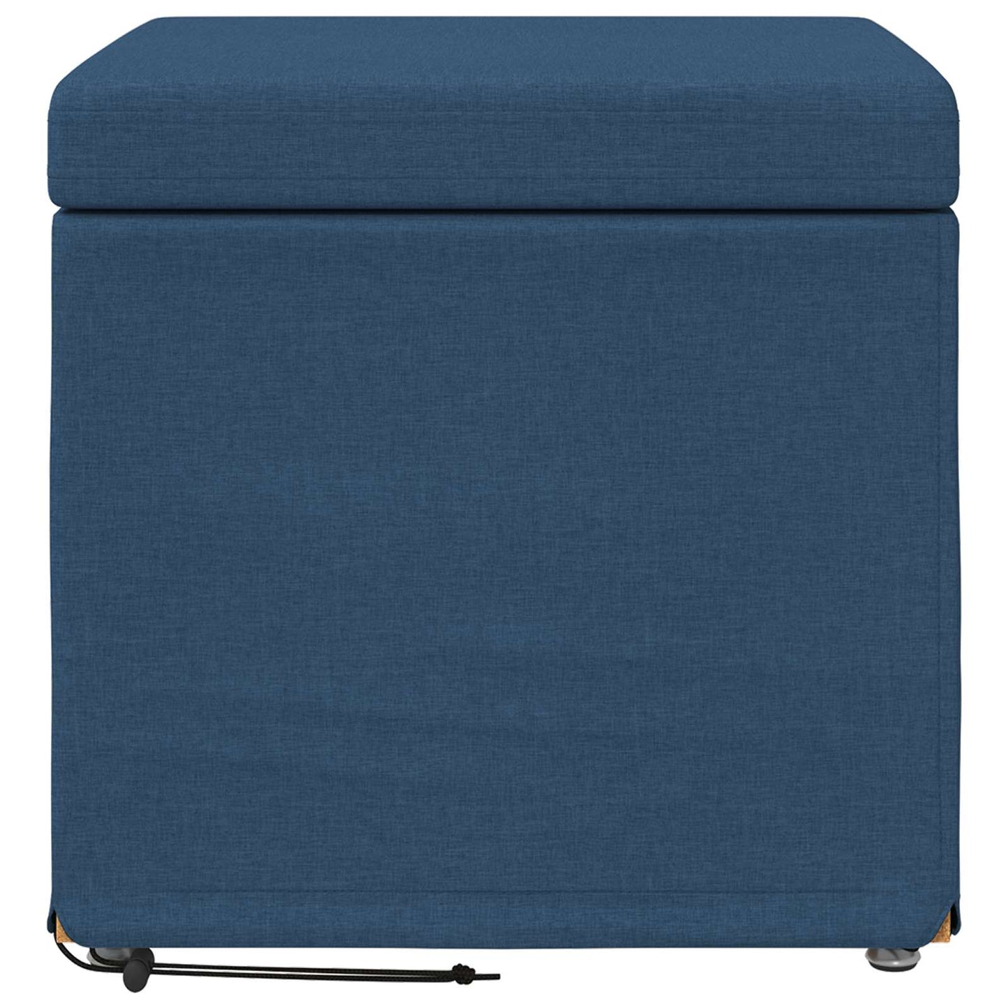Hocker Blau 41 x 41 x 40 cm Stoff und Pressholz