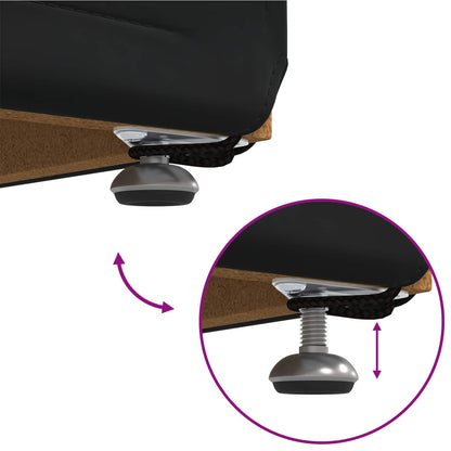 Hocker Schwarz 61 x 41 x 40 cm Samt und Engineering Holz