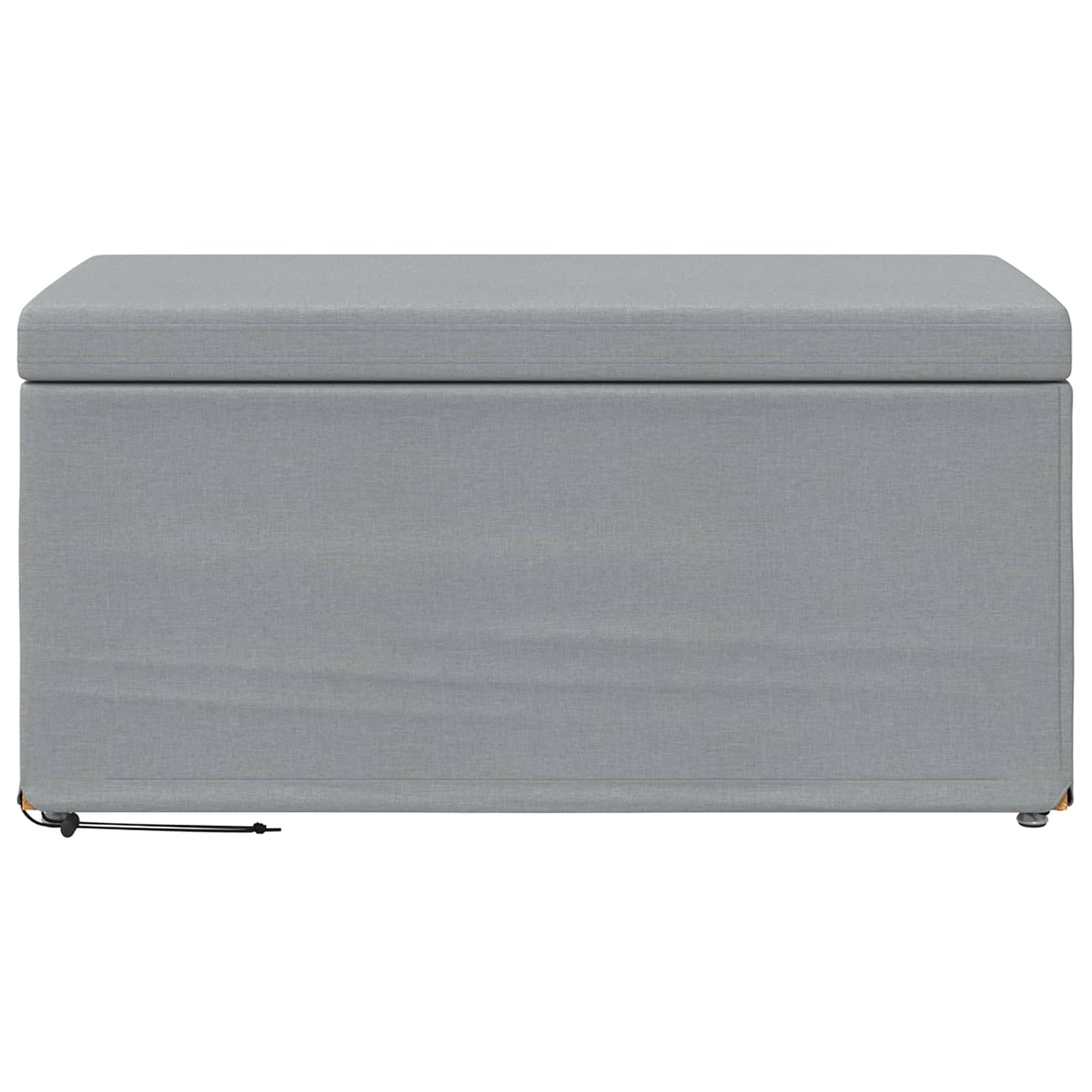 Hocker Hellgrau 81 x 41 x 40 cm Stoff und Pressholz