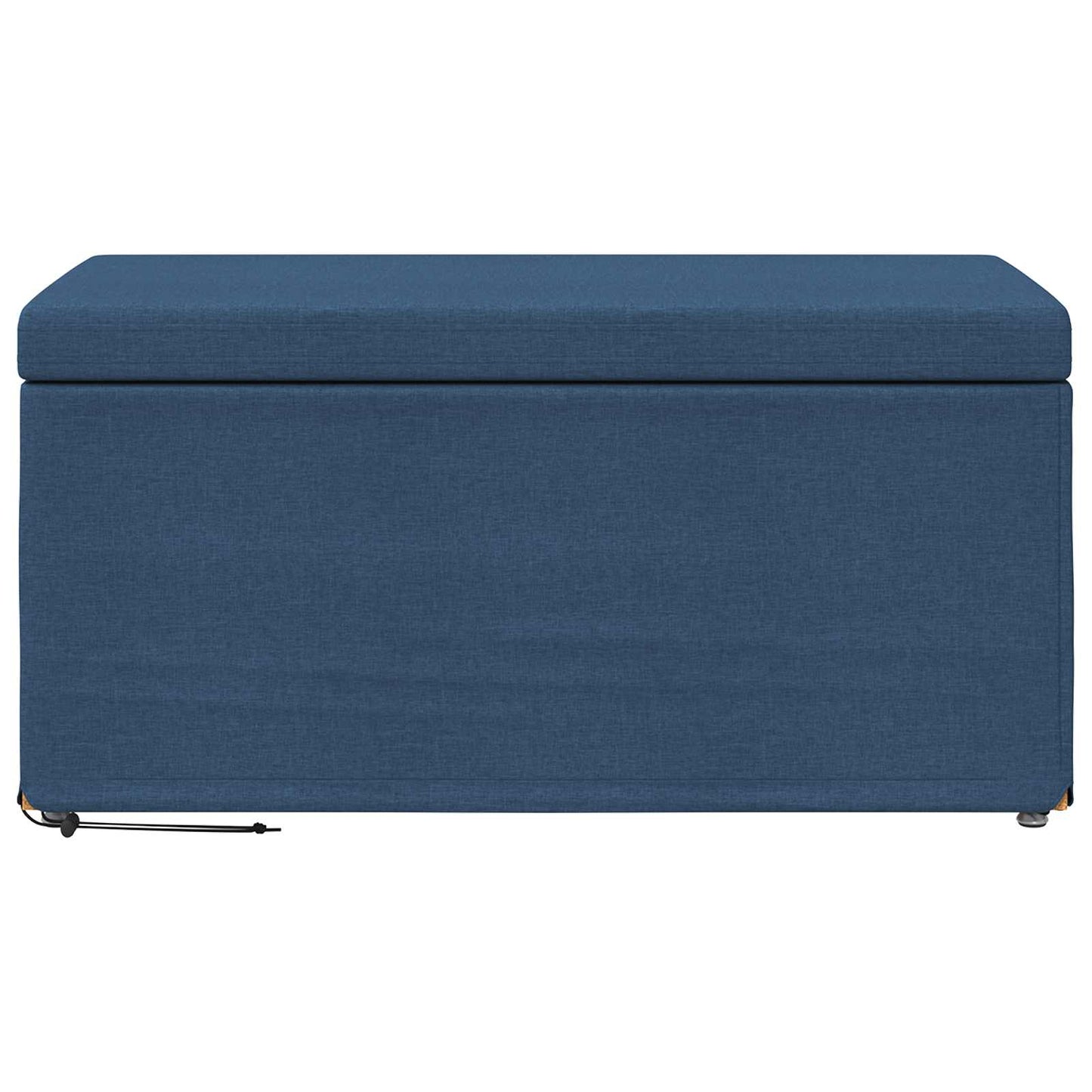 Hocker Blau 81 x 41 x 40 cm Stoff und Pressholz
